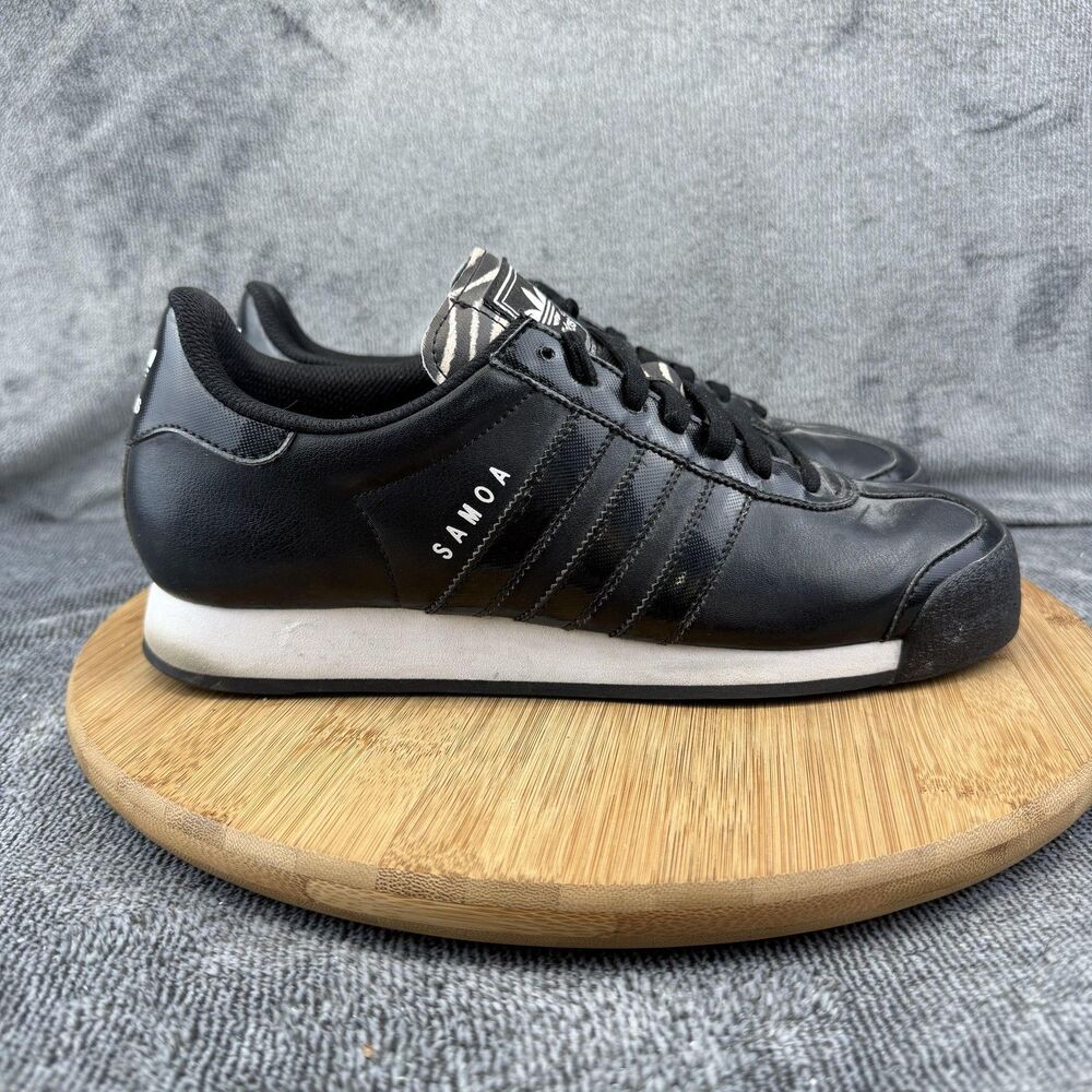Adidas Samoa Shoes Womens Size 9 Black Animal Print Low Top Sneakers C75457